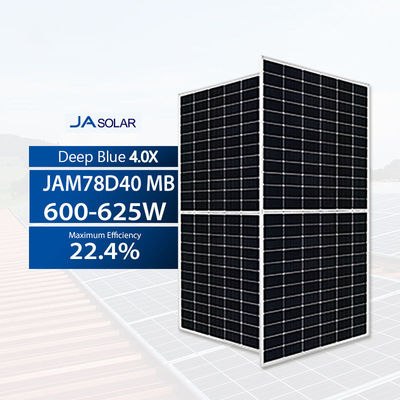 600W-625W type N Bifacial JA Perovskite Panneau solaire Carreaux de toit JAM78D40 MB