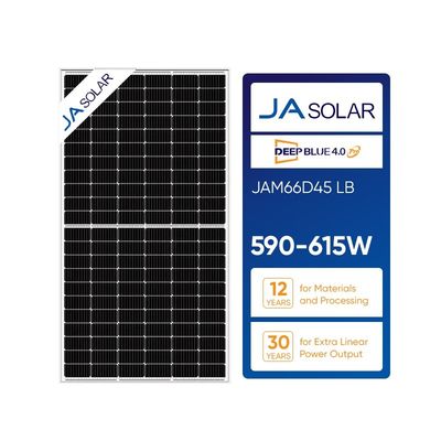Système de stockage d'énergie solaire 590W-615W 132Cell Perc N-type Bifacial Mono Pv Panel