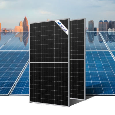 JA SOLAR Efficience Panneau solaire bifacial avec technologie MBB à double verre et à demi-cellule