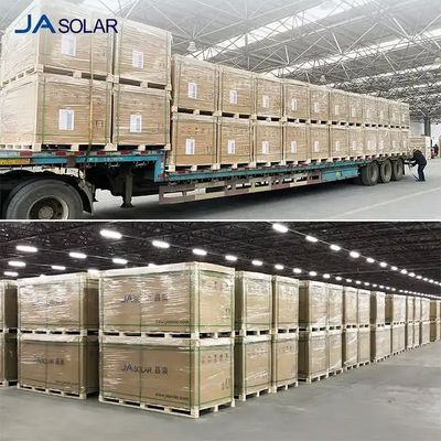 JA SOLAR Efficience Panneau solaire bifacial avec technologie MBB à double verre et à demi-cellule