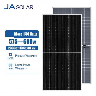 Module solaire photovoltaïque monocristallin bifacial à double verre de 575W 585W 595W avec une longue durée de vie