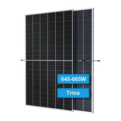 BR Module photovoltaïque solaire 645W 650W 655W 660W 665W 670W Panneaux solaires Trina Cellules de 210 mmx210 mm