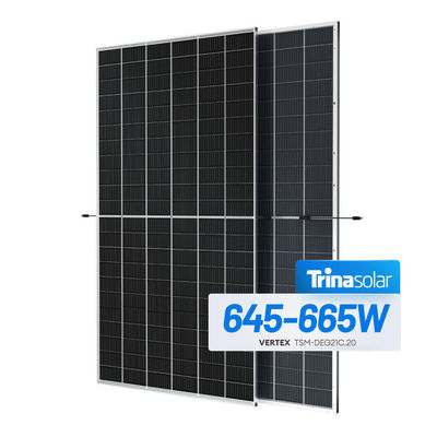Module photovoltaïque Trina TSM-NEG21C.20 675w 680w 685w 690w 695w 700w Panneau solaire pour projet terrestre