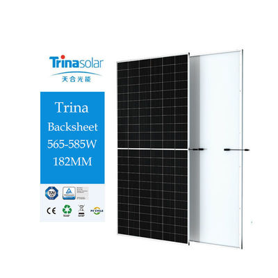 Trina DE19R TSM-DE19R 565-585W Vertex backsheet Mono module pour les solutions de panneaux solaires