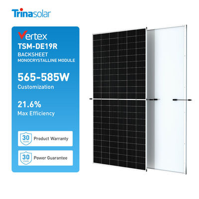 Panneau solaire Trina TSM-DE19R 565W 570W 575W 580W 585W Parfait pour le système d'énergie solaire
