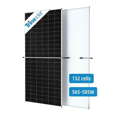 565W 570W 575W 580W 585W Modules solaires photovoltaïques à demi-coupe avec cadre en alliage d'aluminium anodisé