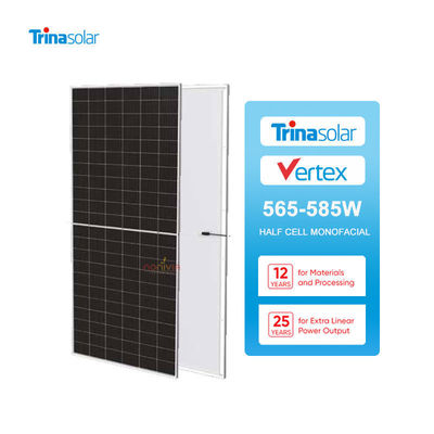 Panneaux solaires à demi-coupe Trina N Type Mono Perc 565W 570W 575W 580W 585W avec verre de 3,2 mm