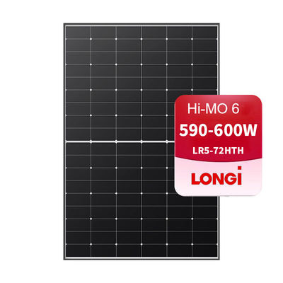 Panneau solaire Longi Himo de type 6N 595Watt pour modules solaires photovoltaïques durables