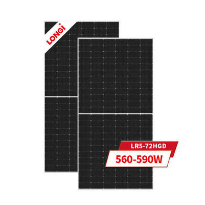 Cadre en alliage d'aluminium anodisé LONGi Hi-Mo 7 panneaux solaires 580w pour une efficacité maximale