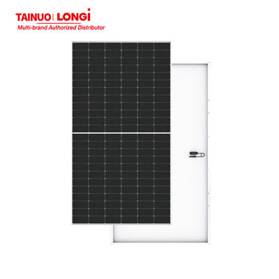 Panneaux solaires de niveau 1 Longi 570w avec verre à faible teneur en fer trempé de 3,2 mm et boîte de jonction IP68