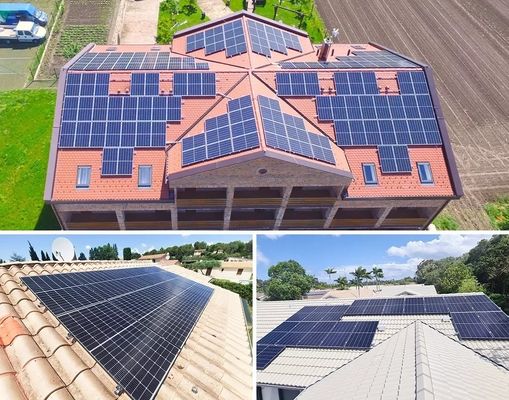 Cadre en alliage d'aluminium anodisé Longi 550W Panneaux solaires de niveau 1 pour la production d'énergie durable