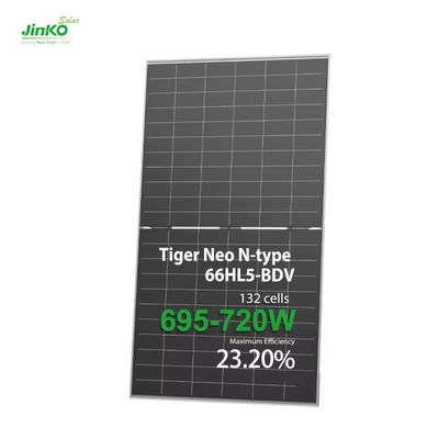 Jinko N Type Tiger 700W 710W 720W Panneaux solaires mono niveau 1 pour électricité domestique monocristalline