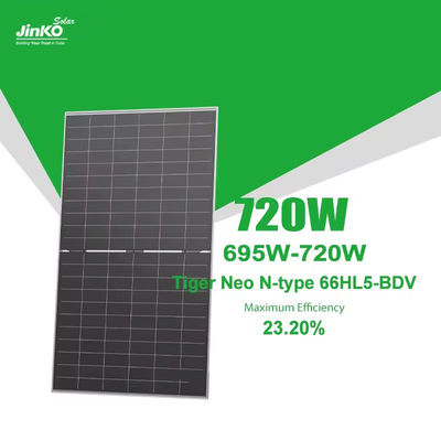 Panneau solaire bifacial de type N mono de 550W Panneaux solaires PV pour système photovoltaïque