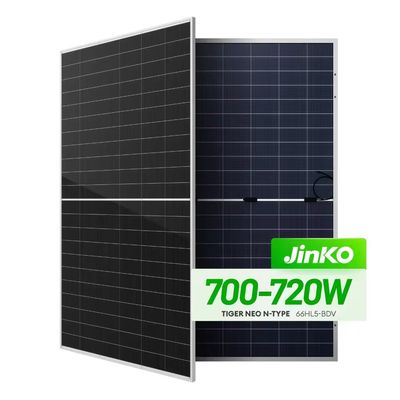 Réel panneau solaire bifacial à double verre Jinko 700W pour des applications solaires polyvalentes