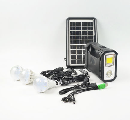 Vente à chaud batterie générateur solaire système d'éclairage Kit de camping en plein air Pêche coupure d'alimentation électrique maison alimentation d'urgence