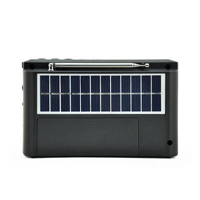 Radio à énergie solaire rechargeable multifonctionnelle AM FM Radio Musique avec lampe à LED