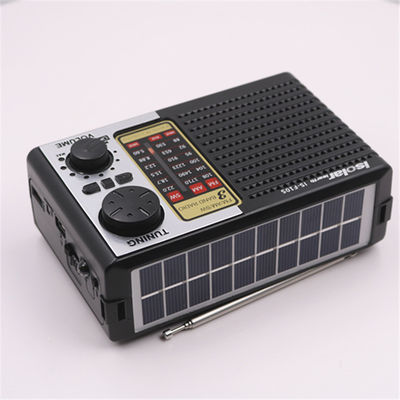 Radio solaire rechargeable usb/sd mini radio solaire avec lampe de poche