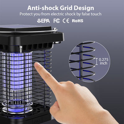 Moins de puissance Zappeur de moustique haute tension Zappeur solaire pour insectes extérieurs intérieurs