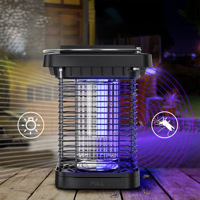 1300V USB rechargeable alimenté par l' énergie solaire Bug Zapper Lanterne Mouchard Zapper Lamp UV Froid Blanc
