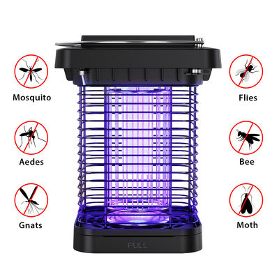 1300V USB rechargeable alimenté par l' énergie solaire Bug Zapper Lanterne Mouchard Zapper Lamp UV Froid Blanc