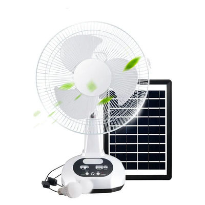 Ventilateur de table électrique solaire rechargeable de 12 pouces pour la ventilation du sol du salon