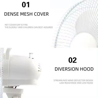 Populaire ventilateur de table de charge solaire de 12 pouces avec panneau et lumière LED