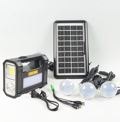 Kit d'éclairage solaire compact hors réseau avec ampoule à LED