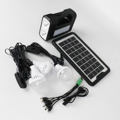 Kit d'éclairage solaire compact hors réseau avec ampoule à LED