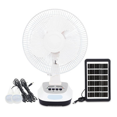 Ventilateur solaire de table rechargeable avec panneau solaire