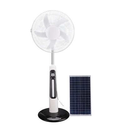 Ventilateur solaire rechargeable de 16/18 pouces AC DC 12V 5 lames avec panneau 20W/30W