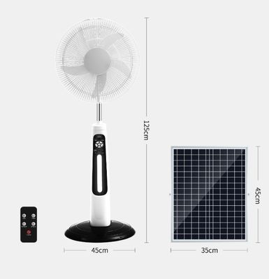 Ventilateur solaire personnalisable de 18 pouces Ventilateur solaire rechargeable pour la maison