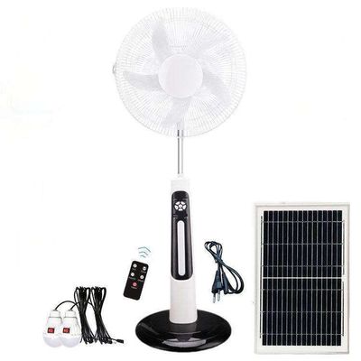 Ventilateur solaire personnalisable de 18 pouces Ventilateur solaire rechargeable pour la maison
