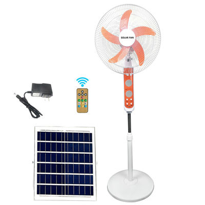Ventilateur solaire rechargeable de 20 W intégré à l'éclairage LED Ventilateur solaire de sol à 3 vitesses