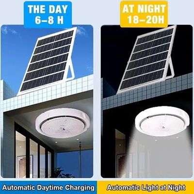 Lumière de plafond à LED solaire montée sur une surface éteignable de 500w avec télécommande