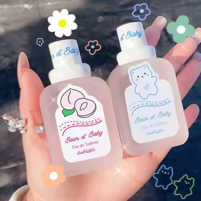 Parfum populaire fille étudiante bébé lait de pêche légère enfant parfum spray corps brume parfum spray corps original parfum 50ml