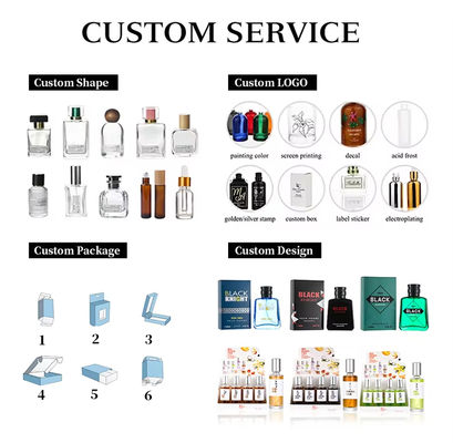 échantillon gratuit 50 ml parfum d'homme de Cologne aromatique bouteille à pulvérisation de bois bouteille de verre parfum eau de parfum bouteille de parfum avec couvercle